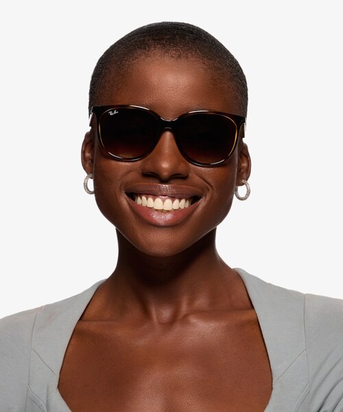Ray-Ban RB4378 Tortoise PlasticSunglass Frames for Women from EyeBuyDirect