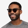 Ray-Ban RB3716 Clubmaster Matte Black On Black AcetateSunglass Frames for Men from EyeBuyDirect