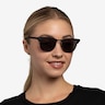 Ray-Ban RB3716 Clubmaster Matte Black On Black AcetateSunglass Frames for Women from EyeBuyDirect
