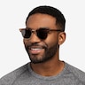 Ray-Ban RB3716 Clubmaster Havana On Arista AcetateSunglass Frames for Men from EyeBuyDirect