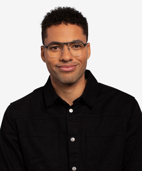 Oakley Tenon Satin Black TitaniumEyeglass Frames for Men from EyeBuyDirect