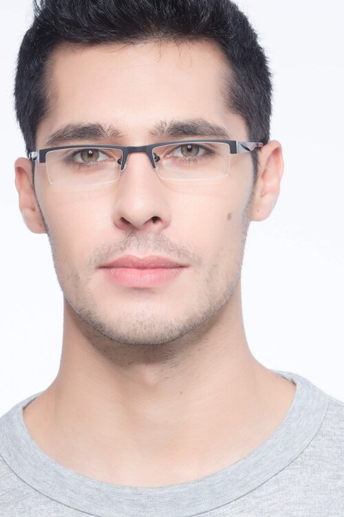 Malmo Black MetalEyeglass Frames for Men from EyeBuyDirect