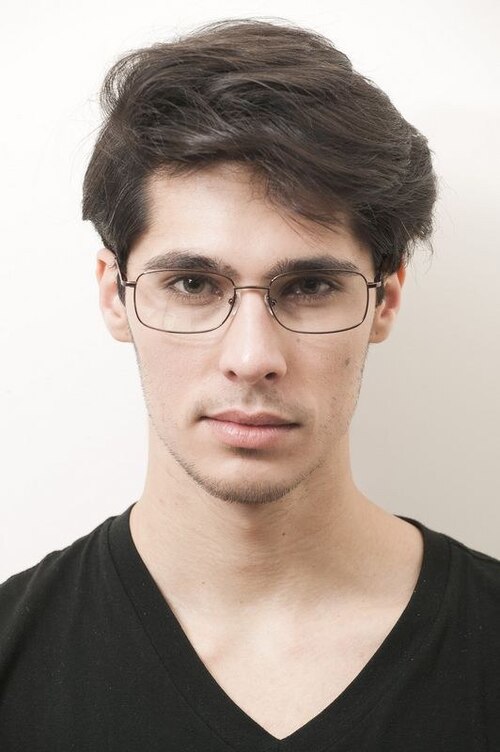 Model 47 Brown MetalEyeglass Frames for Men from EyeBuyDirect