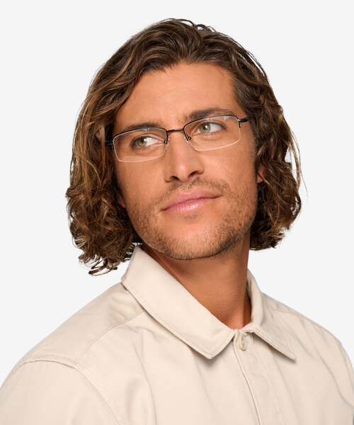 Craig Noir MétalMontures de lunettes de vue pour Hommes d'EyeBuyDirect