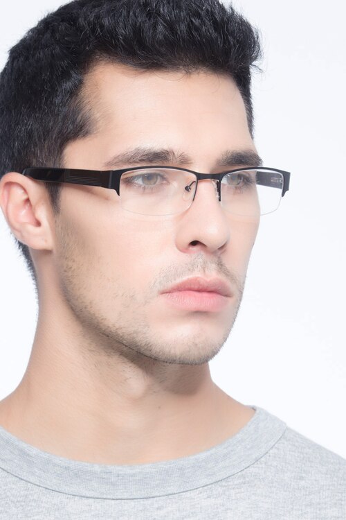 Chilliwack Black MetalEyeglass Frames for Men from EyeBuyDirect