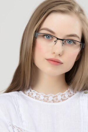 Black Chilliwack -  Designer Metal Eyeglasses