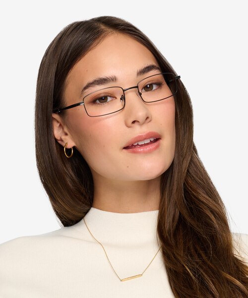 Chistopol Noir MétalMontures de lunettes de vue pour Femmes d'EyeBuyDirect