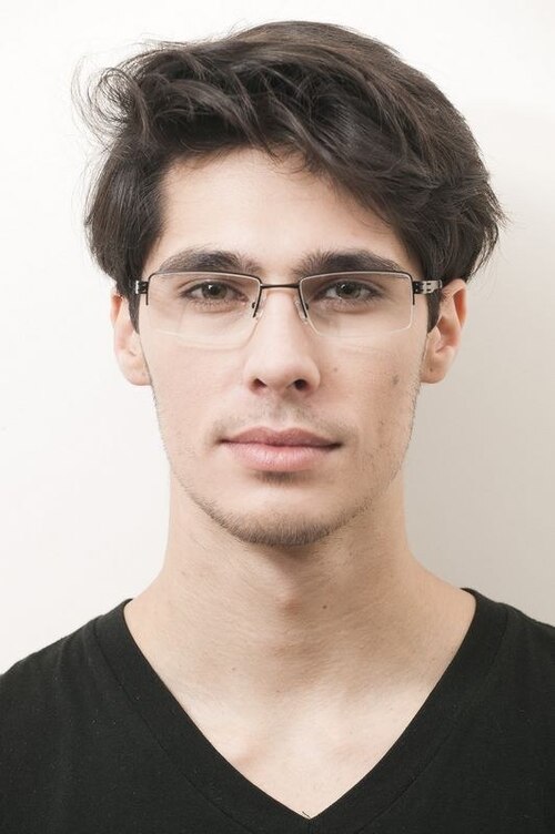 Vishera Black MetalEyeglass Frames for Men from EyeBuyDirect