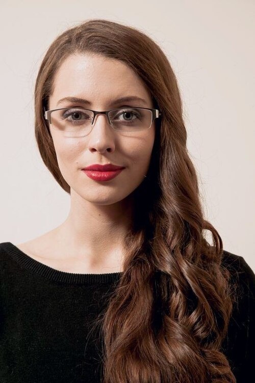 Udomlya Silver MetalEyeglass Frames for Women from EyeBuyDirect