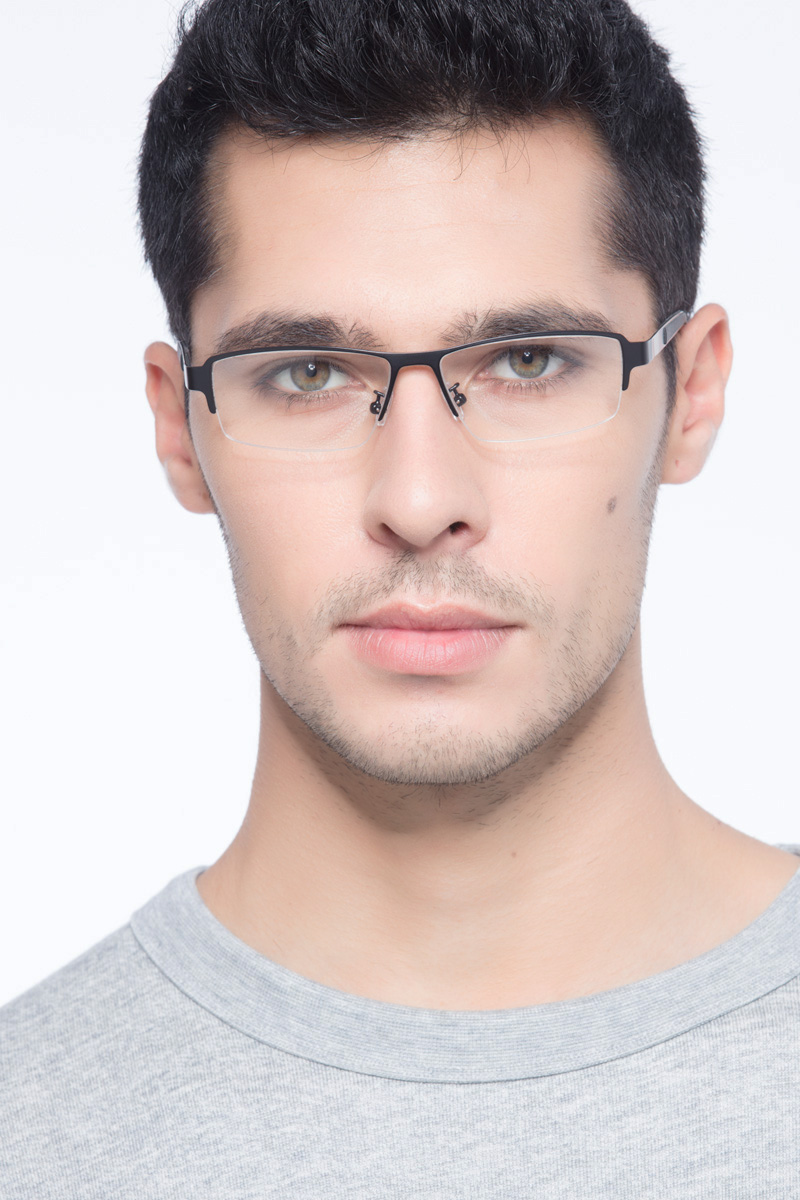 Lewis Rectangle Black Glasses For Men Eyebuydirect Canada 