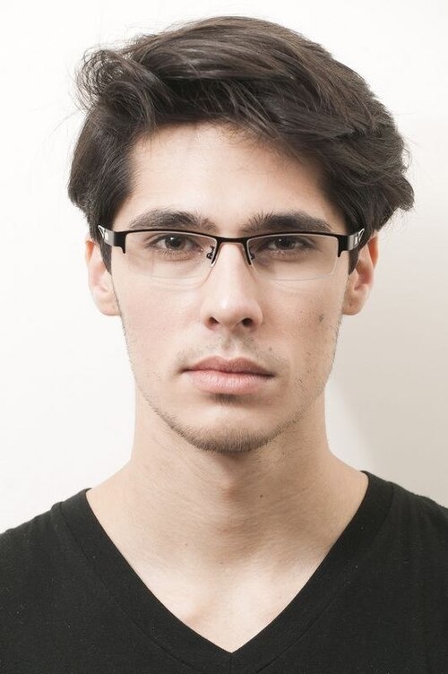 Cheney Black MetalEyeglass Frames for Men from EyeBuyDirect