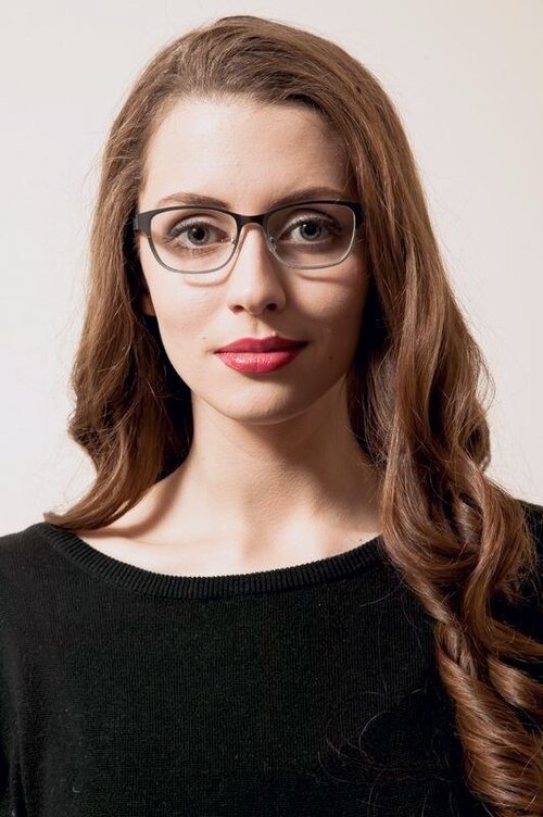 Adrien Noir MétalMontures de lunettes de vue pour Femmes d'EyeBuyDirect