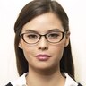 Adriana Black & Burgundy MetalEyeglass Frames for Women from EyeBuyDirect