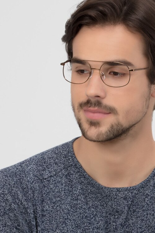 Branson Bronze MetalEyeglass Frames for Men from EyeBuyDirect