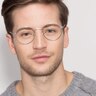 Cupertino Silver MetalEyeglass Frames for Men from EyeBuyDirect