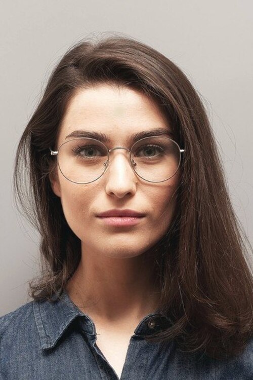Cupertino Silver MetalEyeglass Frames for Women from EyeBuyDirect