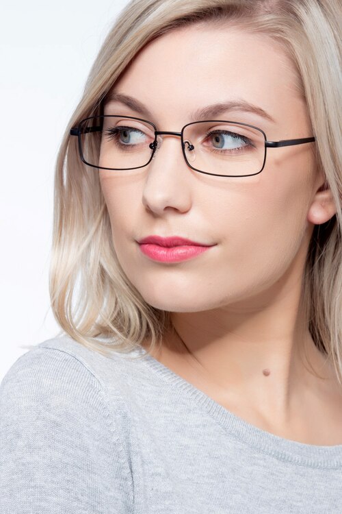 Brodie Black MetalEyeglass Frames for Women from EyeBuyDirect