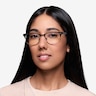 Merrion Black MetalEyeglass Frames for Women from EyeBuyDirect