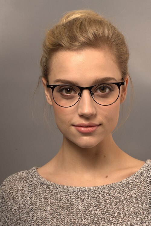 Amy Black MetalEyeglass Frames for Women from EyeBuyDirect