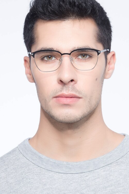 Berkeley Black MetalEyeglass Frames for Men from EyeBuyDirect