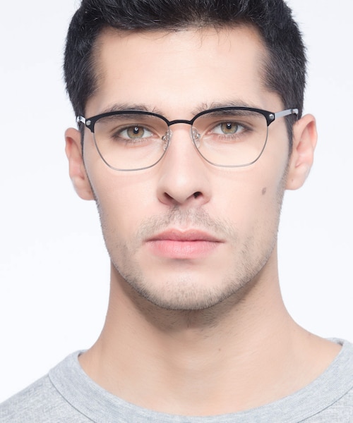 Berkeley Black MetalEyeglass Frames for Men from EyeBuyDirect