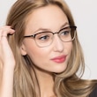 Berkeley Black MetalEyeglass Frames for Women from EyeBuyDirect