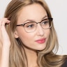 Berkeley Black MetalEyeglass Frames for Women from EyeBuyDirect