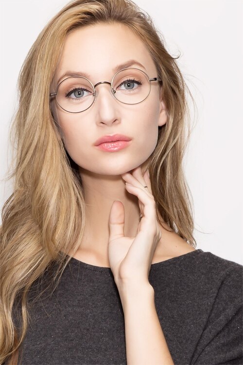 Socrates Gunmetal MetalEyeglass Frames for Women from EyeBuyDirect