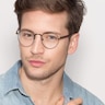 Fitzgerald Matte Black And Tortoise MetalEyeglass Frames for Men from EyeBuyDirect