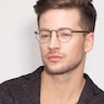 Fitzgerald Black MetalEyeglass Frames for Men from EyeBuyDirect