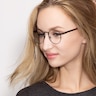Fitzgerald Black MetalEyeglass Frames for Women from EyeBuyDirect