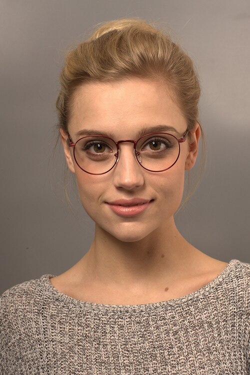 Basquiat Rouge MétalMontures de lunettes de vue pour Femmes d'EyeBuyDirect