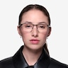 Time Square Black MetalEyeglass Frames for Women from EyeBuyDirect