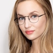 Belleville Matte Black MetalEyeglass Frames for Women from EyeBuyDirect