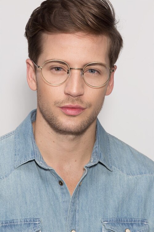 Amsterdam Bronze MetalEyeglass Frames for Men from EyeBuyDirect