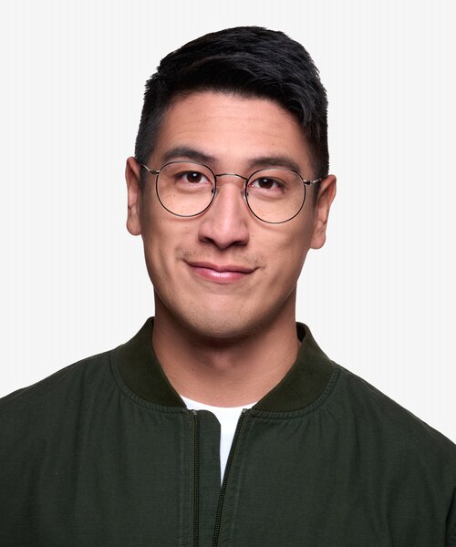 Daydream Black Silver MétalMontures de lunettes de vue pour Hommes d'EyeBuyDirect