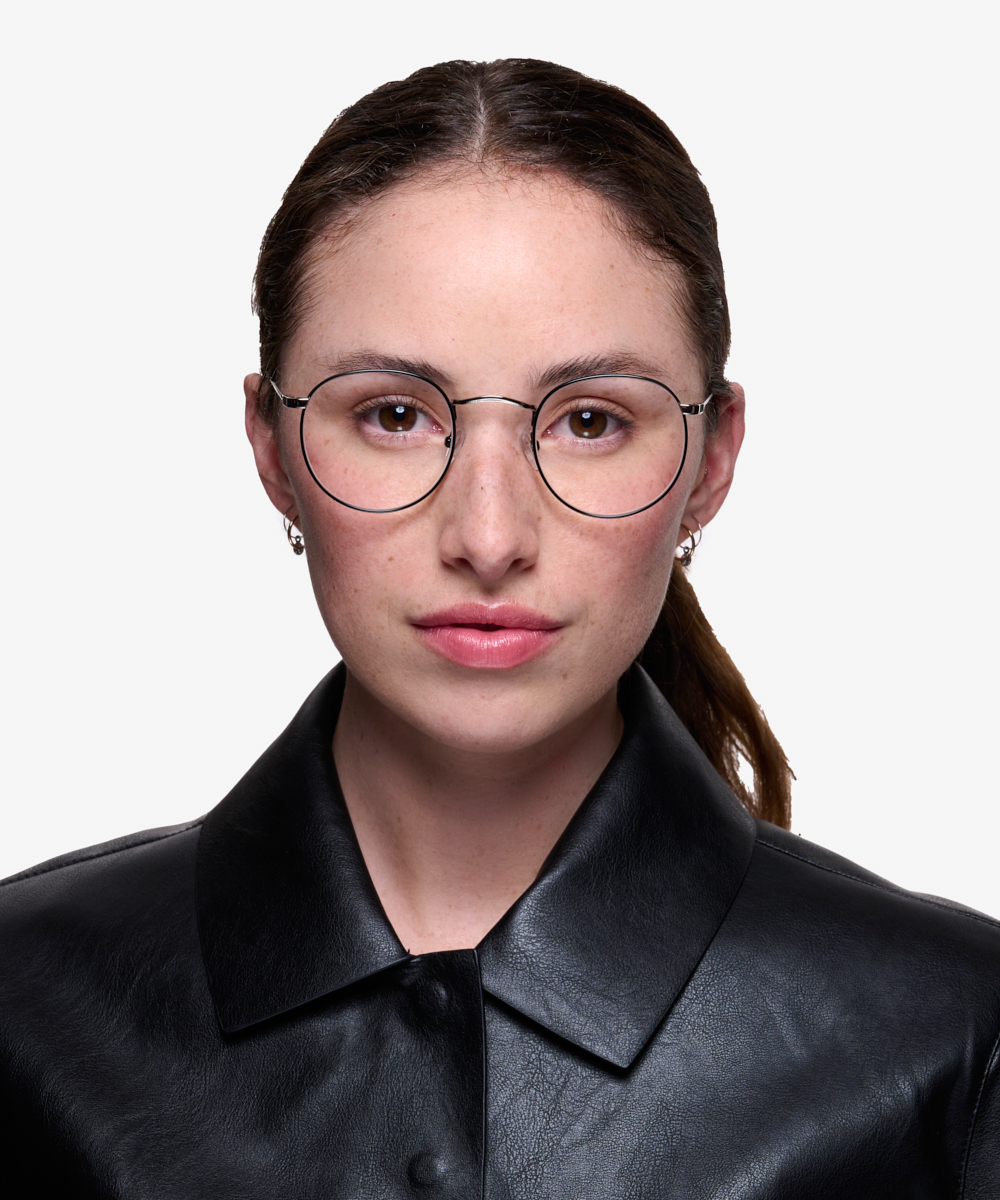 Daydream Round Black Silver Full Rim Eyeglasses Eyebuydirect