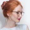 Outline Matte Silver & Wood Wood-textureEyeglass Frames for Women from EyeBuyDirect