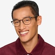 Outline Black Steel & Acetate Acetate, MetalEyeglass Frames for Men from EyeBuyDirect
