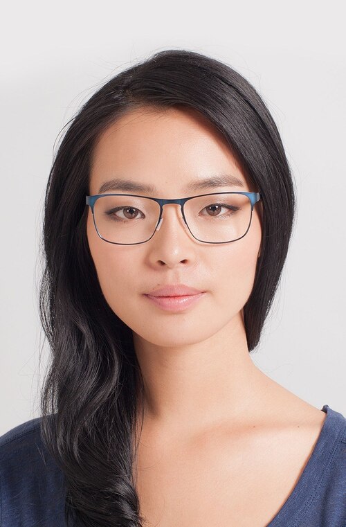 Bethnal Green Navy MetalEyeglass Frames for Women from EyeBuyDirect