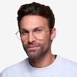 Nantes Silver MetalEyeglass Frames for Men from EyeBuyDirect