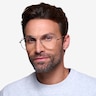Nantes Argenté MétalMontures de lunettes de vue pour Hommes d'EyeBuyDirect