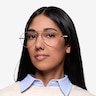 Nantes Argenté MétalMontures de lunettes de vue pour Femmes d'EyeBuyDirect