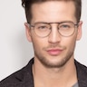 Tarantino Matte Black MetalEyeglass Frames for Men from EyeBuyDirect