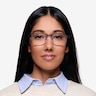 Admire Black Silver MétalMontures de lunettes de vue pour Femmes d'EyeBuyDirect