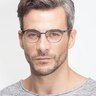Mamba Bleu marine MétalMontures de lunettes de vue pour Hommes d'EyeBuyDirect