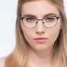 Mamba Bleu marine MétalMontures de lunettes de vue pour Femmes d'EyeBuyDirect