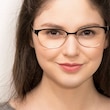 Sapphire Black Golden MetalEyeglass Frames for Women from EyeBuyDirect