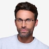 Thomas Matte Black MetalEyeglass Frames for Men from EyeBuyDirect