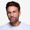 Daydream Brown Golden MetalEyeglass Frames for Men from EyeBuyDirect